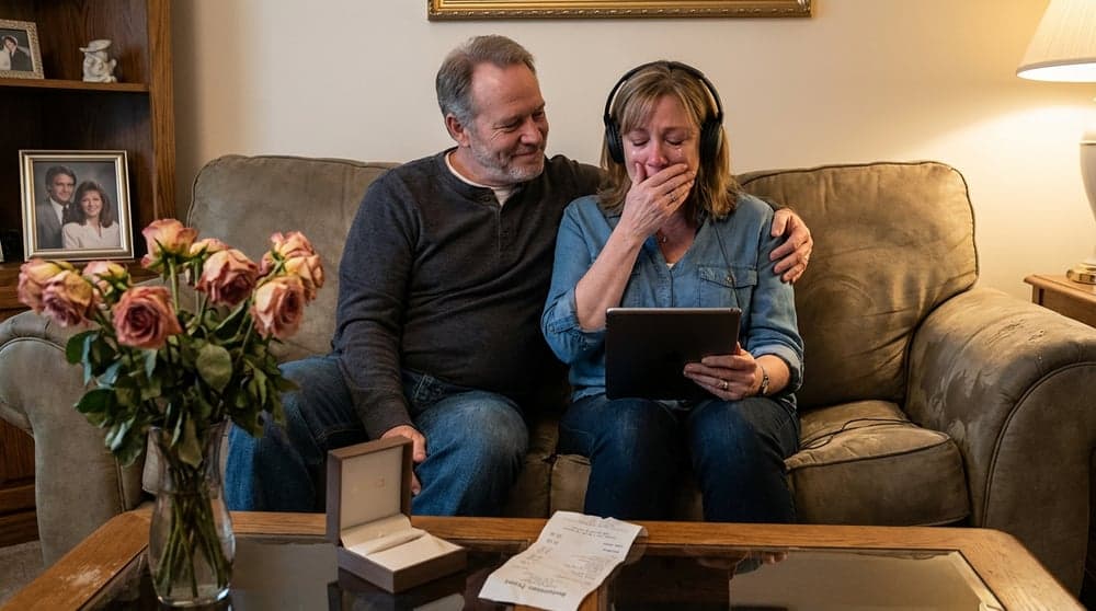 Couple sharing meaningful moment