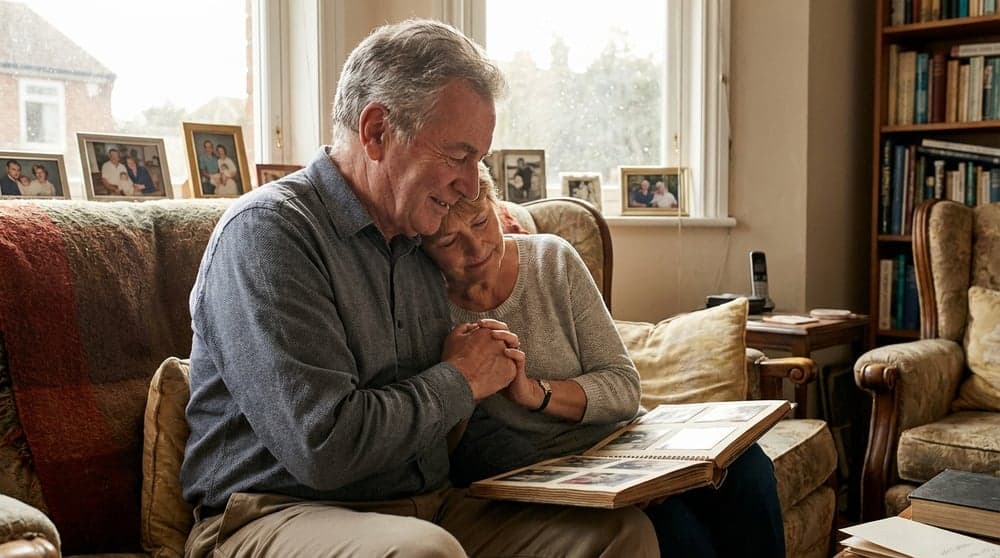 Long-married couple together